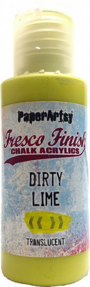 PAPER ARTSY PAPER ARTSY FRESCO FINISH TS-DIRTY LIME CHALK ACRYLIC PAINT 50ML