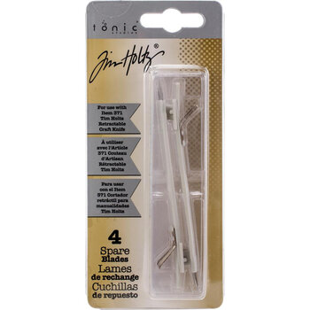 TONIC TONIC TIM HOLTZ RETRACTABLE CRAFT KNIFE SPARE BLADES 4PK
