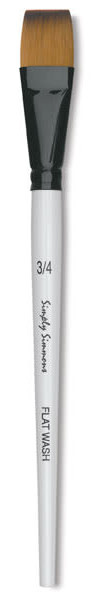 SIMPLY SIMMONS FLAT WASH BRUSH 3/4''