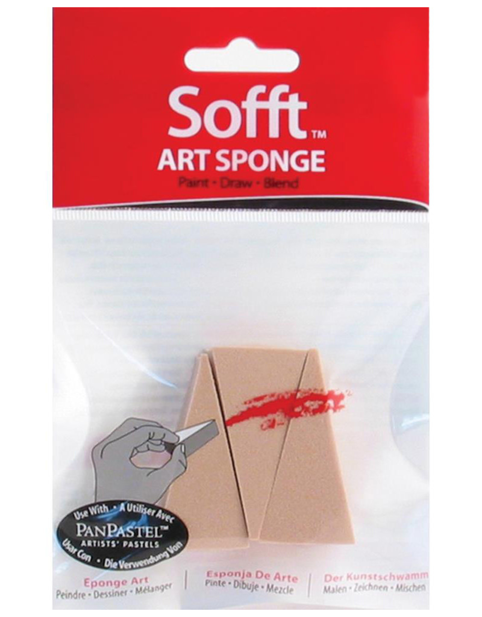 COLORFIN COLORFIN BARS SOFFT WEDGE ART SPONGE 3PK