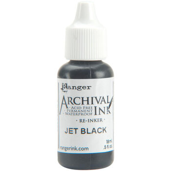 RANGER RANGER ARCHIVAL REINKER JET BLACK 0.5OZ