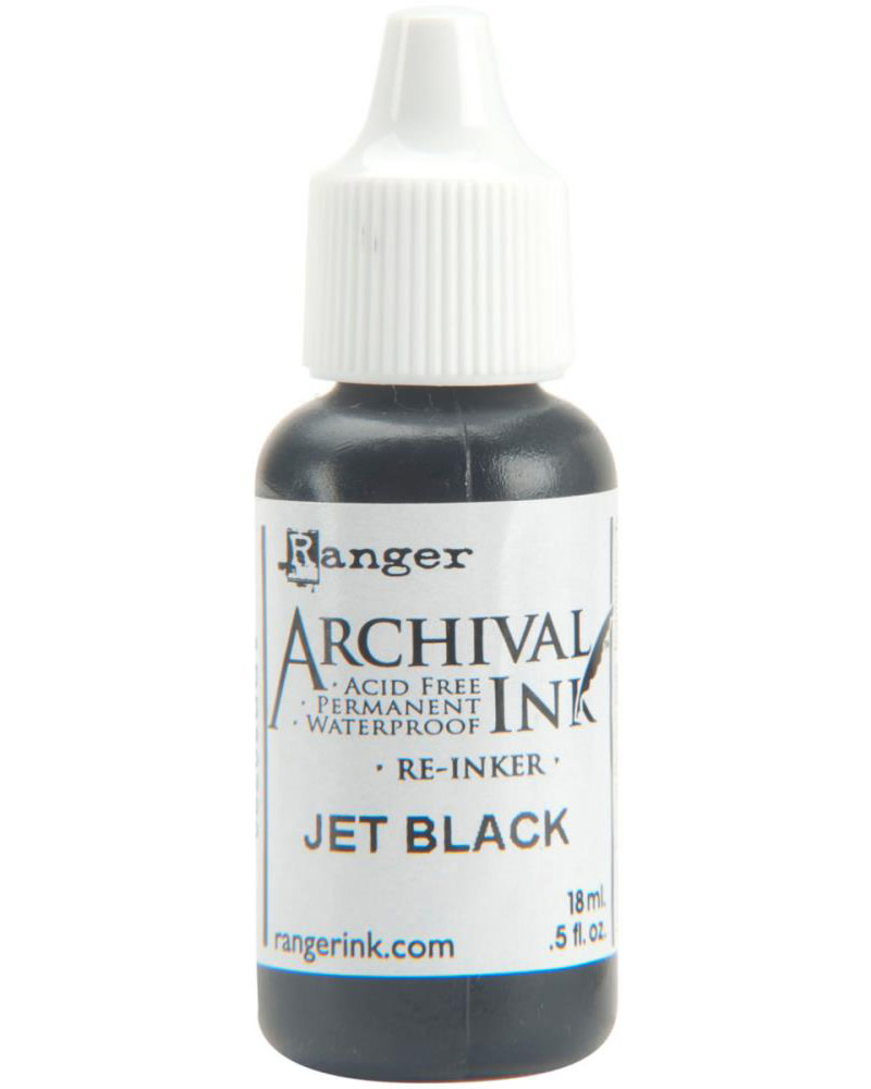 RANGER RANGER ARCHIVAL REINKER JET BLACK 0.5OZ