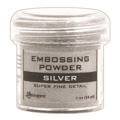 RANGER RANGER EMBOSSING POWDER SUPER FINE DETAIL SILVER  1OZ