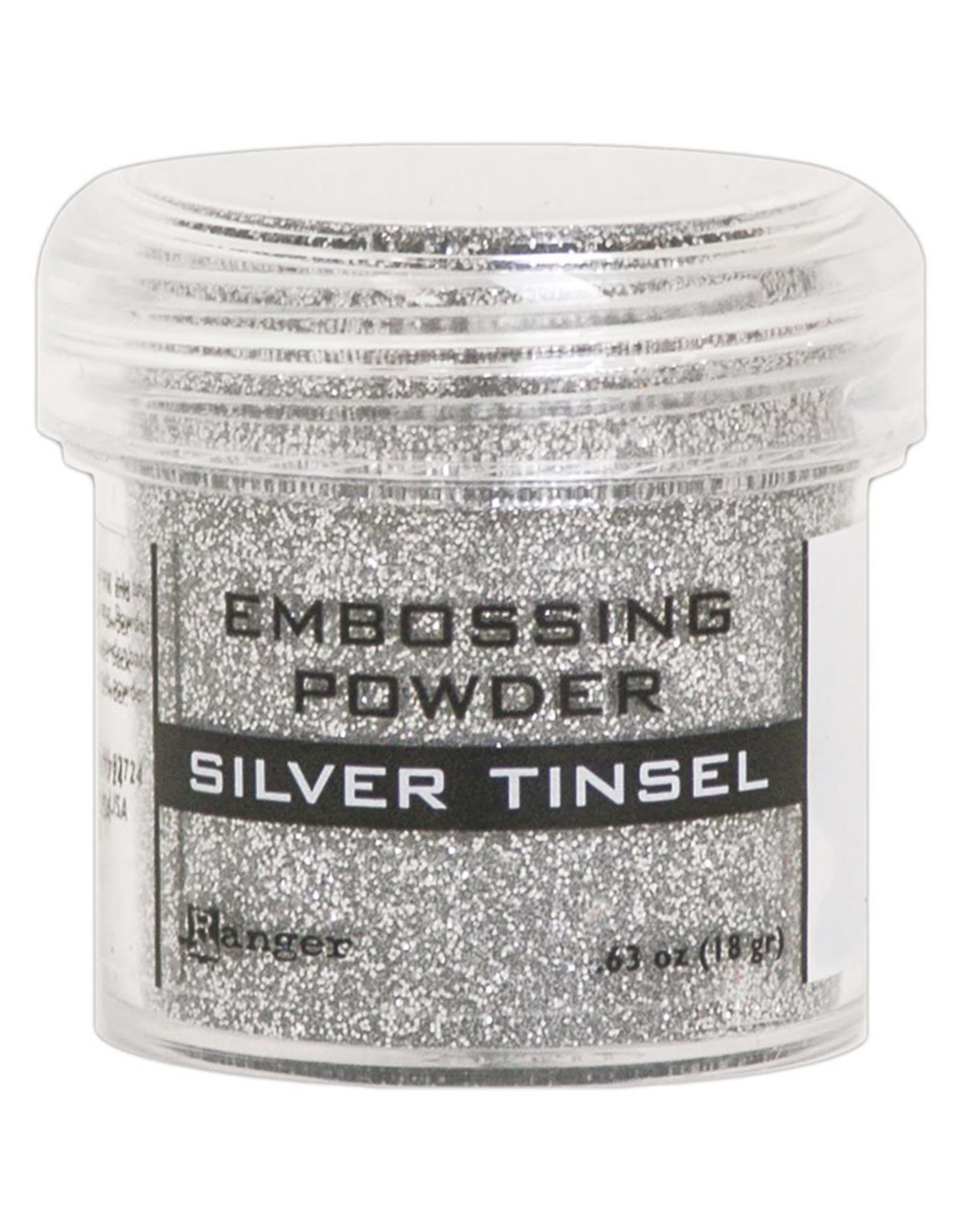 RANGER RANGER EMBOSSING POWDER SILVER TINSEL .63OZ