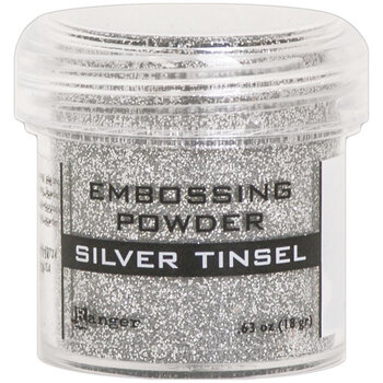 RANGER RANGER EMBOSSING POWDER SILVER TINSEL .63OZ