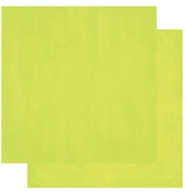 BOBUNNY BOBUNNY LIMEADE DOUBLE DOT CARDSTOCK 12X12