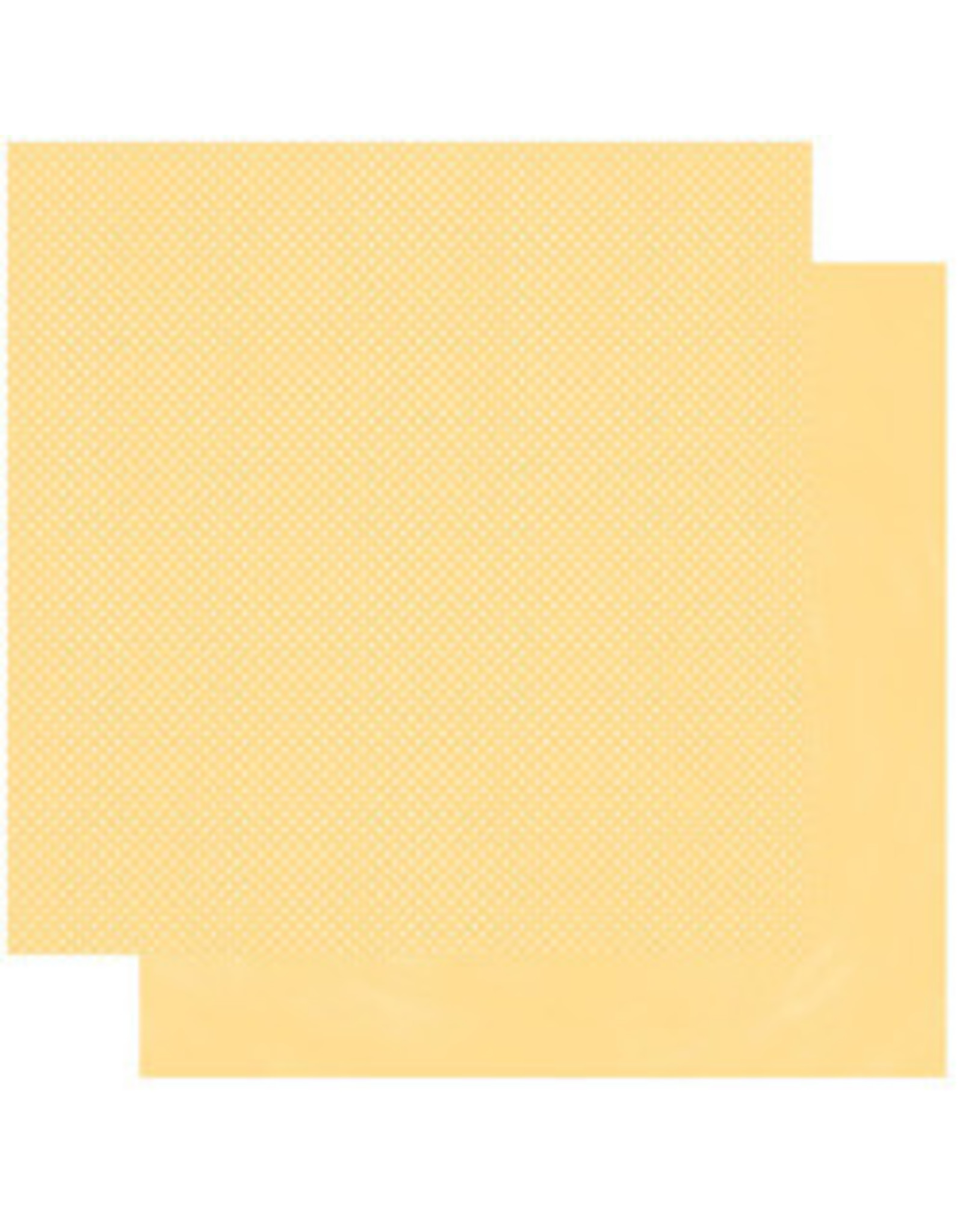 BOBUNNY BOBUNNY MELLOW YELLOW DOUBLE DOT CARDSTOCK 12X12