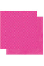 BOBUNNY BOBUNNY PINK PUNCH DOUBLE DOT CARDSTOCK 12X12