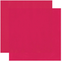 BOBUNNY BOBUNNY STRAWBERRY DOUBLE DOT CARDSTOCK 12X12