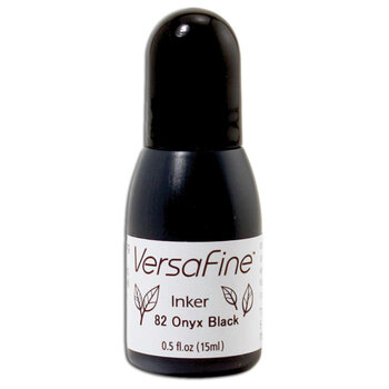 TSUKINEKO VERSAFINE REINKER ONYX BLACK 0.5 OZ