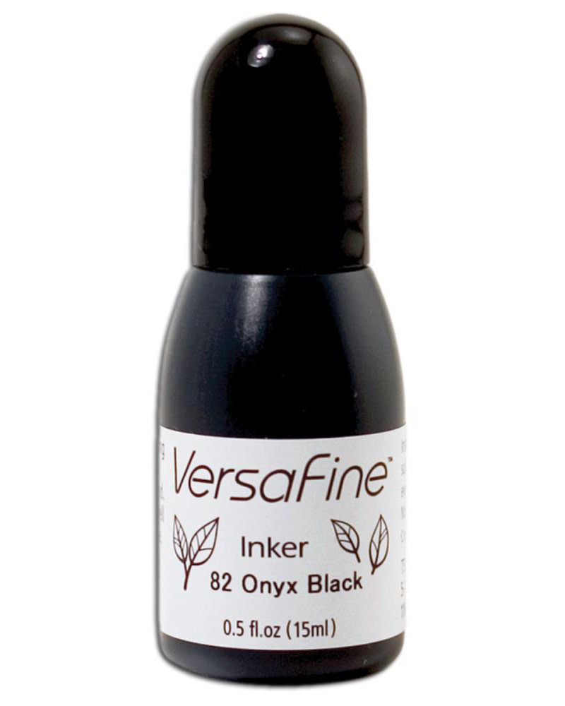 TSUKINEKO VERSAFINE REINKER ONYX BLACK 0.5 OZ