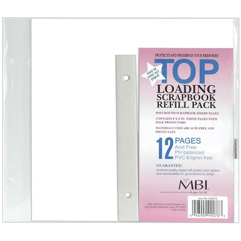 MBI MBI 8X8 PAGE REFILLS 6PK
