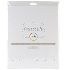 AMERICAN CRAFTS AMERICAN CRAFTS PROJECT LIFE SMALL VARIETY PACK 2 PAGE PROTECTORS 12/PK
