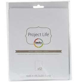 AMERICAN CRAFTS AMERICAN CRAFTS PROJECT LIFE DESIGN 1 PAGE REFILLS 6X8 12PK