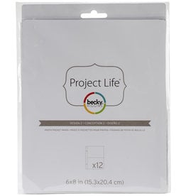 AMERICAN CRAFTS AMERICAN CRAFTS PROJECT LIFE DESIGN 2 PAGE REFILLS 6X8 12PK