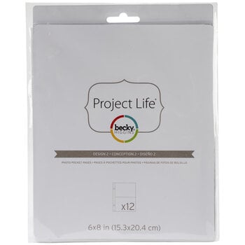 AMERICAN CRAFTS AMERICAN CRAFTS PROJECT LIFE DESIGN 2 PAGE REFILLS 6X8 12PK