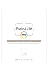 AMERICAN CRAFTS AMERICAN CRAFTS PROJECT LIFE DESIGN 2 PAGE REFILLS 6X8 12PK