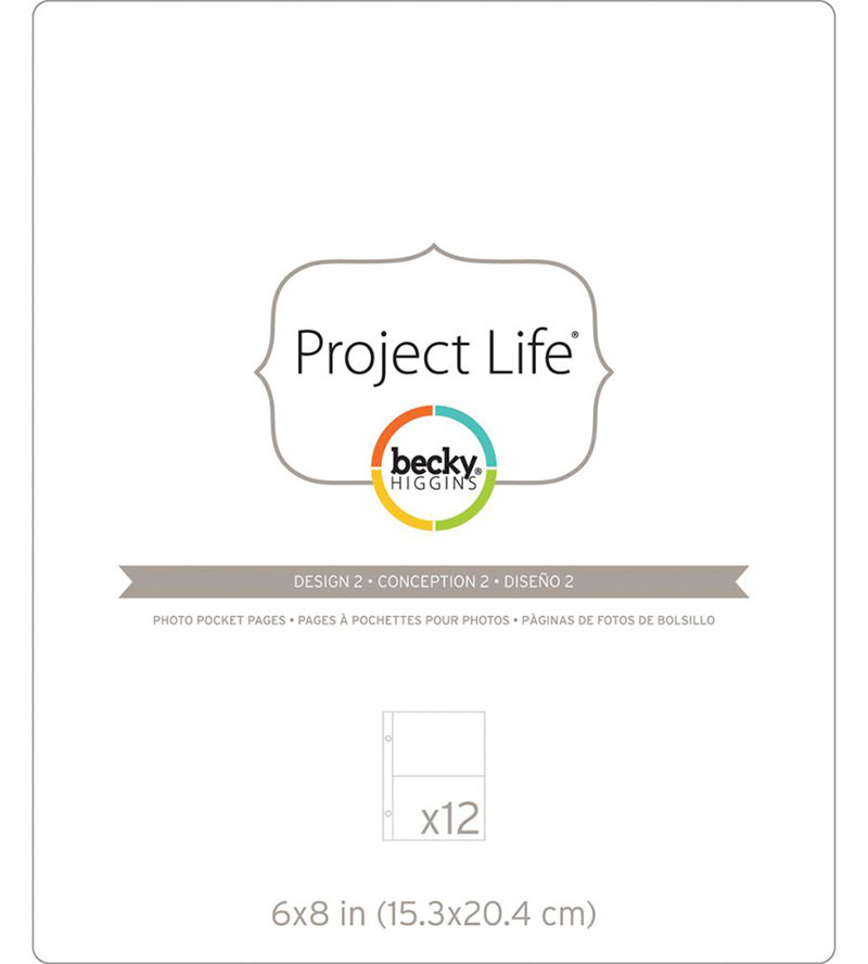 AMERICAN CRAFTS AMERICAN CRAFTS PROJECT LIFE DESIGN 2 PAGE REFILLS 6X8 12PK