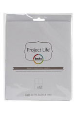 AMERICAN CRAFTS AMERICAN CRAFTS PROJECT LIFE DESIGN 3 PAGE REFILLS 6X8 12PK