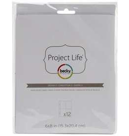 AMERICAN CRAFTS AMERICAN CRAFTS PROJECT LIFE DESIGN 3 PAGE REFILLS 6X8 12PK