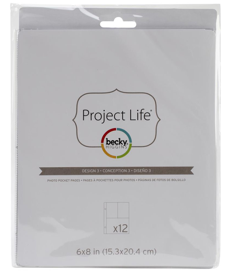 AMERICAN CRAFTS AMERICAN CRAFTS PROJECT LIFE DESIGN 3 PAGE REFILLS 6X8 12PK