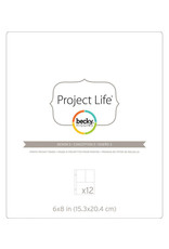 AMERICAN CRAFTS AMERICAN CRAFTS PROJECT LIFE DESIGN 3 PAGE REFILLS 6X8 12PK