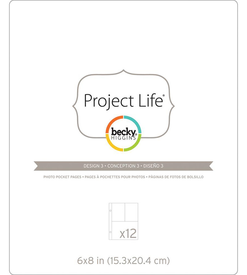 AMERICAN CRAFTS AMERICAN CRAFTS PROJECT LIFE DESIGN 3 PAGE REFILLS 6X8 12PK