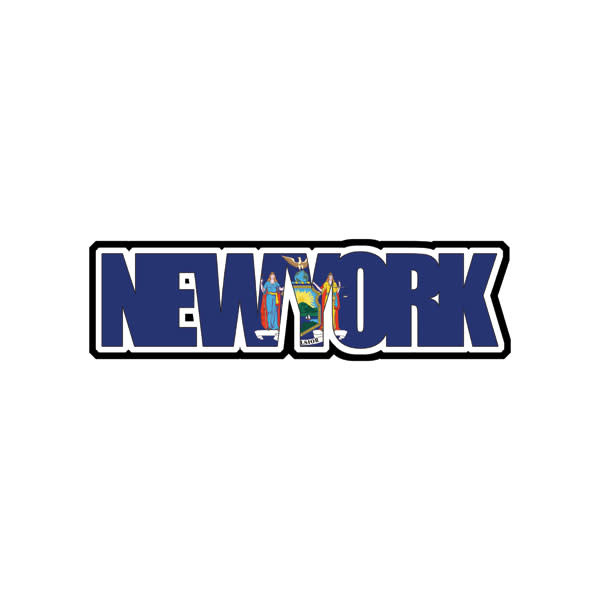 SCRAPBOOK CUSTOMS SCRAPBOOK CUSTOMS DIE CUT NEW YORK FLAG