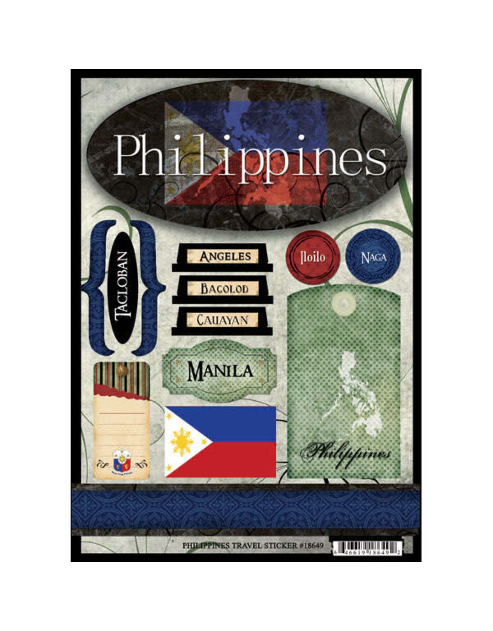 SCRAPBOOK CUSTOMS SCRAPBOOK CUSTOMS STICKERS PHILIPPINES TRAVEL