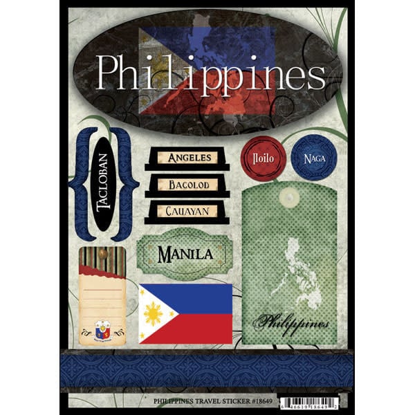 SCRAPBOOK CUSTOMS SCRAPBOOK CUSTOMS STICKERS PHILIPPINES TRAVEL