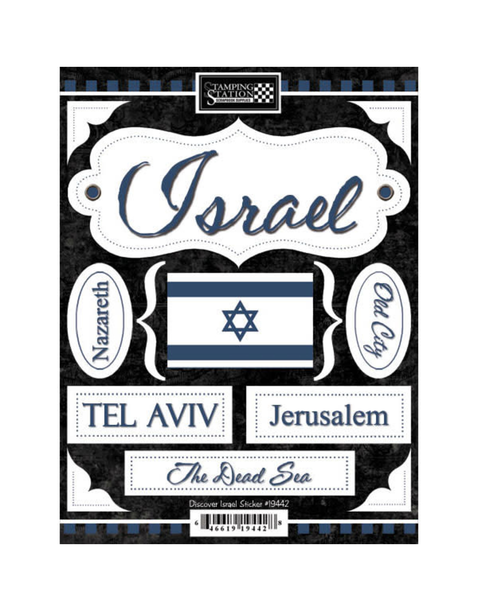 SCRAPBOOK CUSTOMS SCRAPBOOK CUSTOMS STICKERS DISCOVER ISRAEL