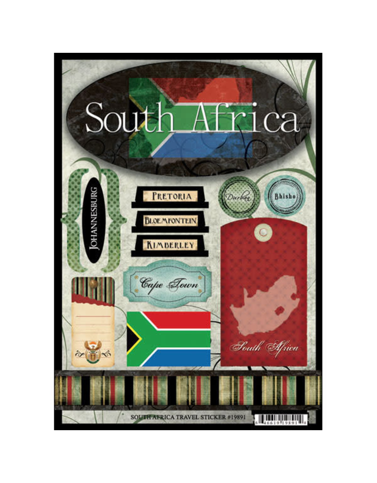 SCRAPBOOK CUSTOMS SCRAPBOOK CUSTOMS STICKERS SOUTH AFRICA TRAVEL