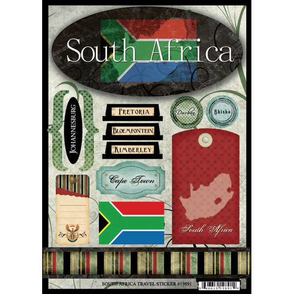 SCRAPBOOK CUSTOMS SCRAPBOOK CUSTOMS STICKERS SOUTH AFRICA TRAVEL