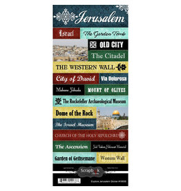 SCRAPBOOK CUSTOMS SCRAPBOOK CUSTOMS STICKERS EXPLORE JERUSALEM