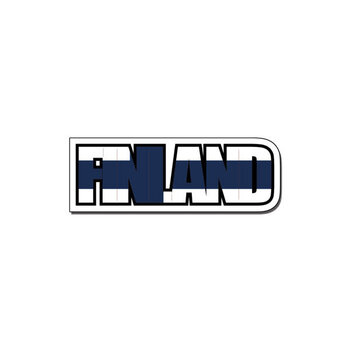 SCRAPBOOK CUSTOMS SCRAPBOOK CUSTOMS DIE CUT FINLAND FLAG