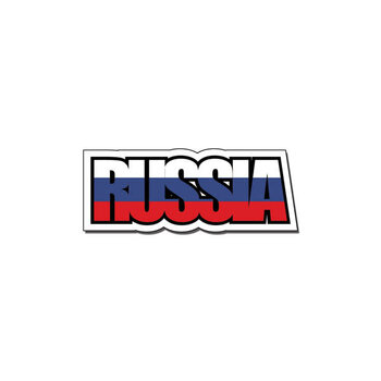 SCRAPBOOK CUSTOMS SCRAPBOOK CUSTOMS DIE CUT RUSSIA FLAG