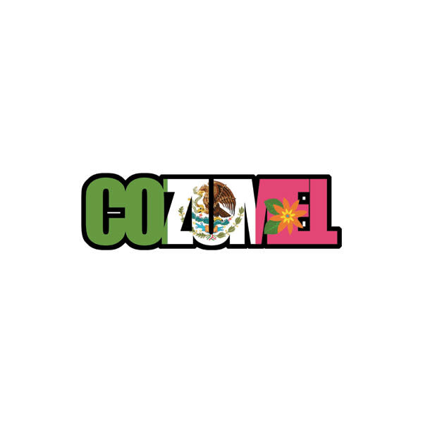 SCRAPBOOK CUSTOMS SCRAPBOOK CUSTOMS DIE CUT COZUMEL FLAG