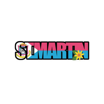 SCRAPBOOK CUSTOMS SCRAPBOOK CUSTOMS DIE CUT ST MARTIN FLAG