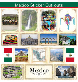 SCRAPBOOK CUSTOMS SCRAPBOOK CUSTOMS STICKERS PICTURE CUT OUT MEXICO