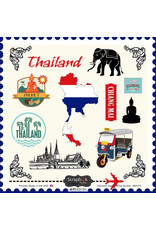 SCRAPBOOK CUSTOMS SCRAPBOOK CUSTOMS STICKERS SIGHTSEEING THAILAND