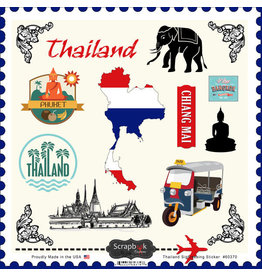 SCRAPBOOK CUSTOMS SCRAPBOOK CUSTOMS STICKERS SIGHTSEEING THAILAND