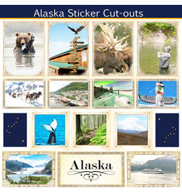 SCRAPBOOK CUSTOMS SCRAPBOOK CUSTOMS STICKERS SIGHTSEEING PICTURE CUT OUT ALASKA