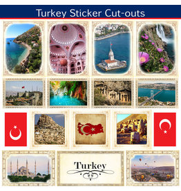 SCRAPBOOK CUSTOMS SCRAPBOOK CUSTOMS STICKERS PICTURE CUT OUT TURKEY