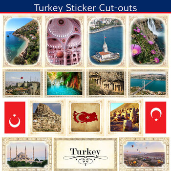 SCRAPBOOK CUSTOMS SCRAPBOOK CUSTOMS STICKERS PICTURE CUT OUT TURKEY