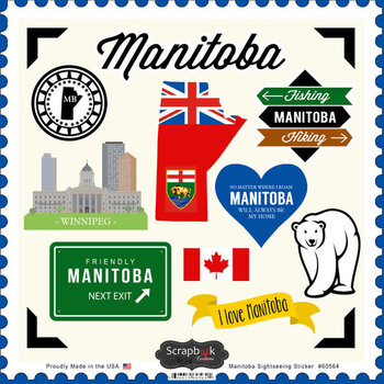 SCRAPBOOK CUSTOMS SCRAPBOOK CUSTOMS STICKERS SIGHTSEEING MANITOBA