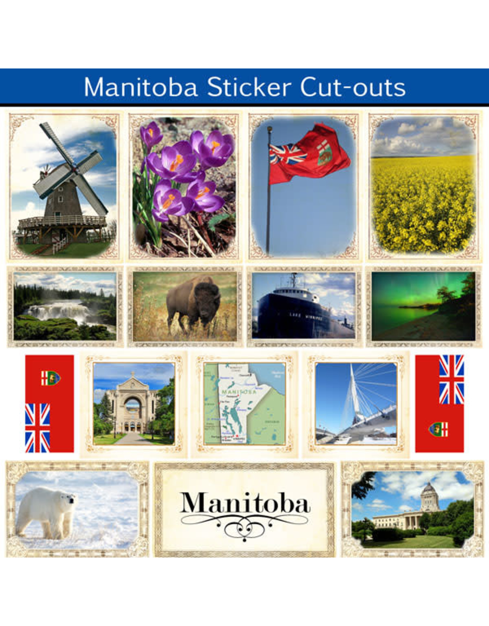 SCRAPBOOK CUSTOMS SCRAPBOOK CUSTOMS STICKERS PICTURE CUT OUT MANITOBA