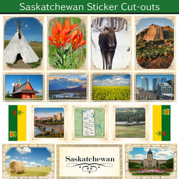 SCRAPBOOK CUSTOMS SCRAPBOOK CUSTOMS STICKERS PICTURE CUT OUT SASKATCHEWAN