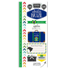 SCRAPBOOK CUSTOMS SCRAPBOOK CUSTOMS STICKERS ADVENTURE BRAZIL