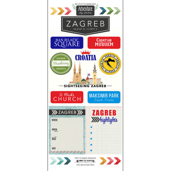 SCRAPBOOK CUSTOMS SCRAPBOOK CUSTOMS STICKERS ADVENTURE ZAGREB