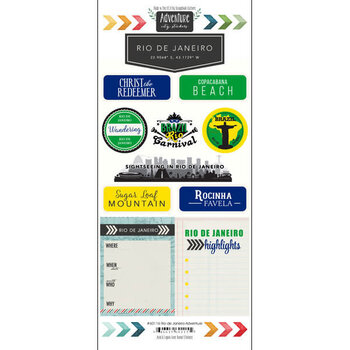 SCRAPBOOK CUSTOMS SCRAPBOOK CUSTOMS STICKERS ADVENTURE RIO DE JANEIRO